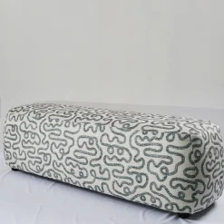 Panca Imbottita Eos Big con Pattern Grigio