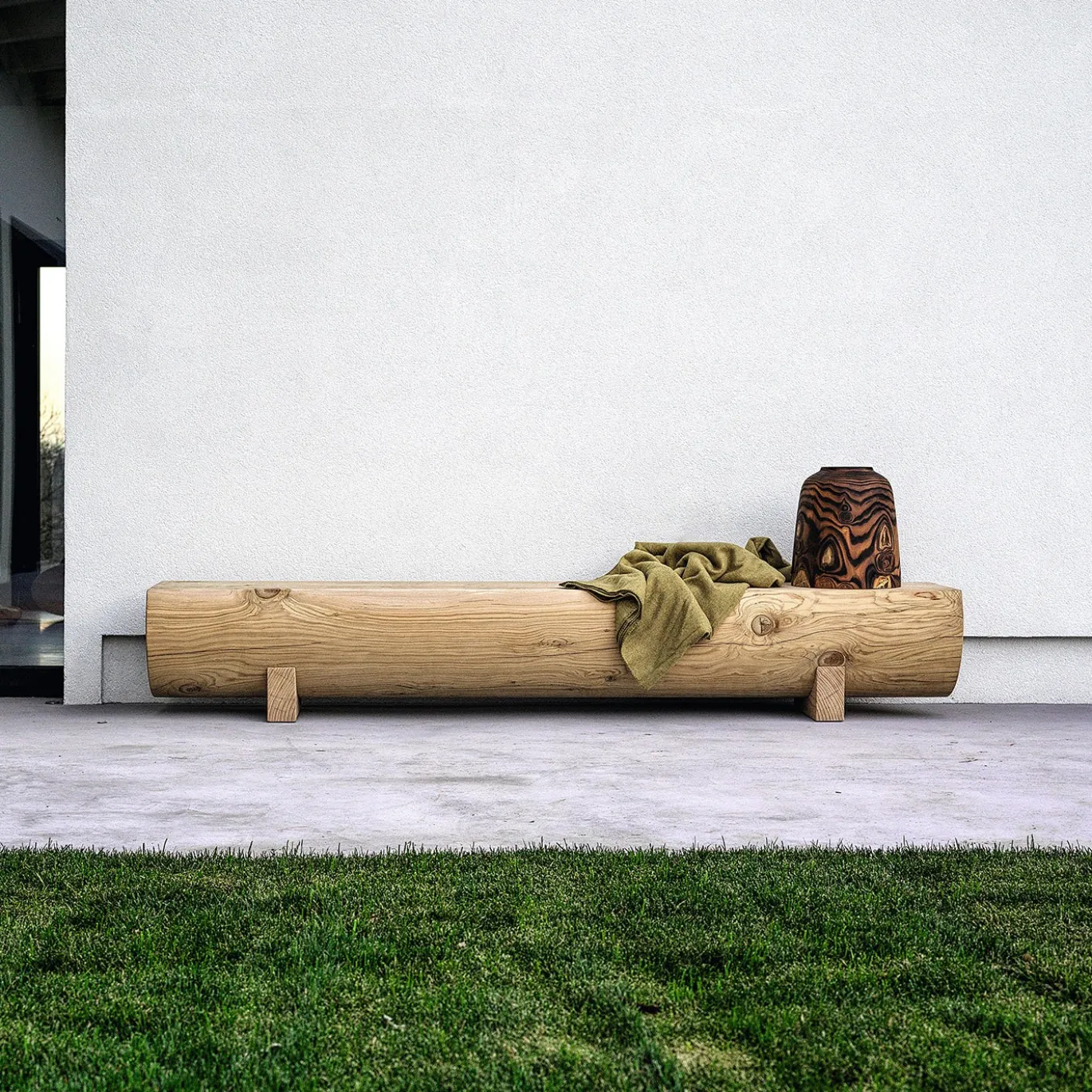 Panca Pure in legno massello di cedro