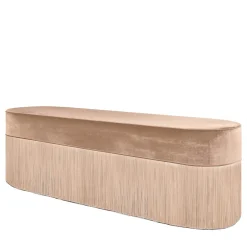 Panchina con frange beige