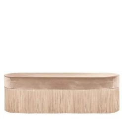 Panchina con frange beige
