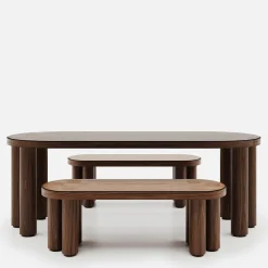 Panchina in legno di quercia Roma
