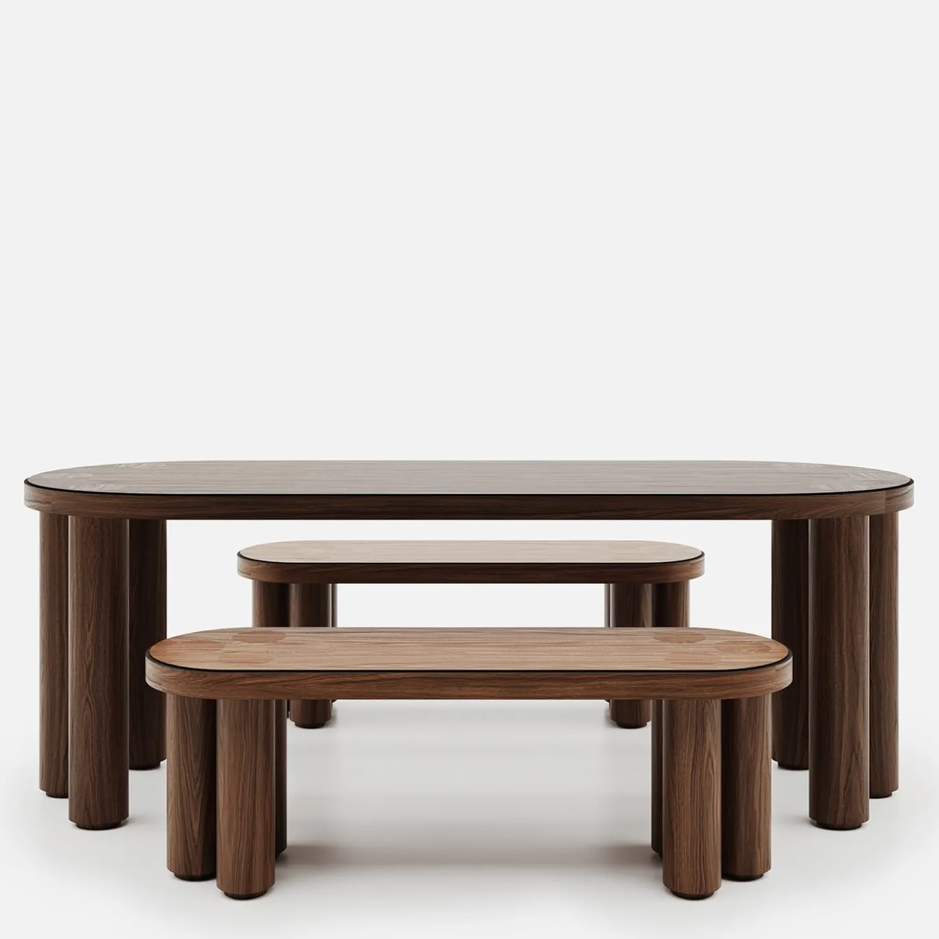 Panchina in legno di quercia Roma