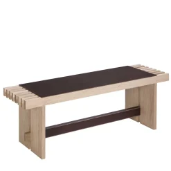 Panchina in legno naturale Yuga