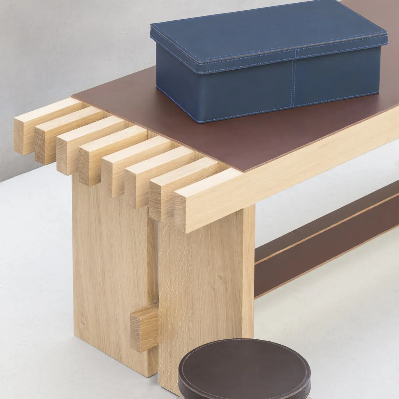 Panchina in legno naturale Yuga