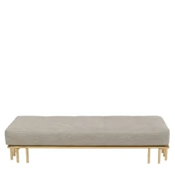 Panchina in metallo dorato