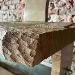Panchina in radica e frassino di Pietro Meccani