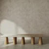 Panchina in rovere e marmo Atrani