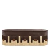 Panchina in velluto marrone cioccolato Mali
