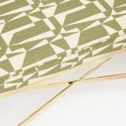 Panchina Olivetti Verde con Gambe in Ottone