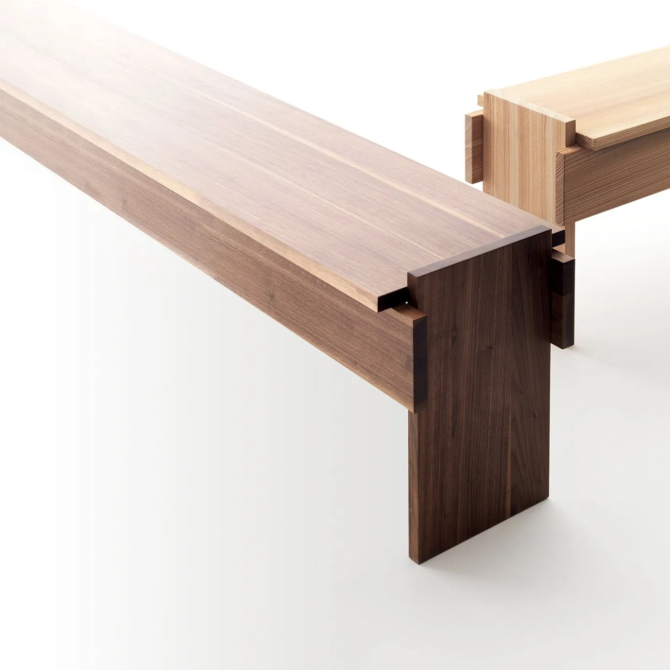 Panchina Sonetto in legno di noce