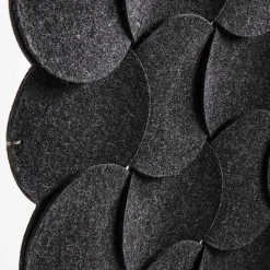 Pannello decorativo sospeso Fors in feltro grigio