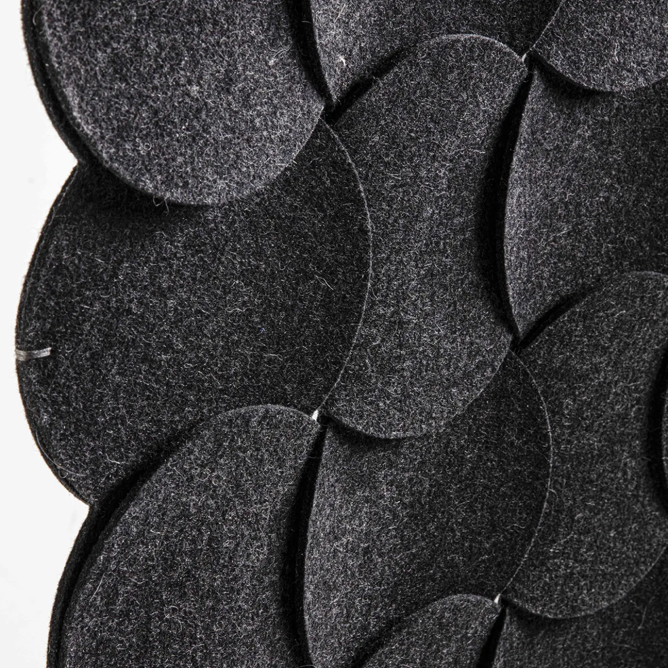 Pannello decorativo sospeso Fors in feltro grigio