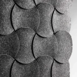 Pannello decorativo sospeso Fors in feltro grigio