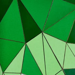 Paravento Fractal verde in vetro
