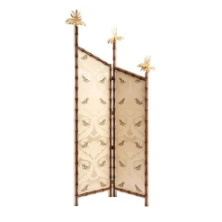 Paravento Riomaggiore Bamboo beige e marrone