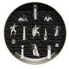 Passeggiata Archeologica Piatto nero di Gio Ponti