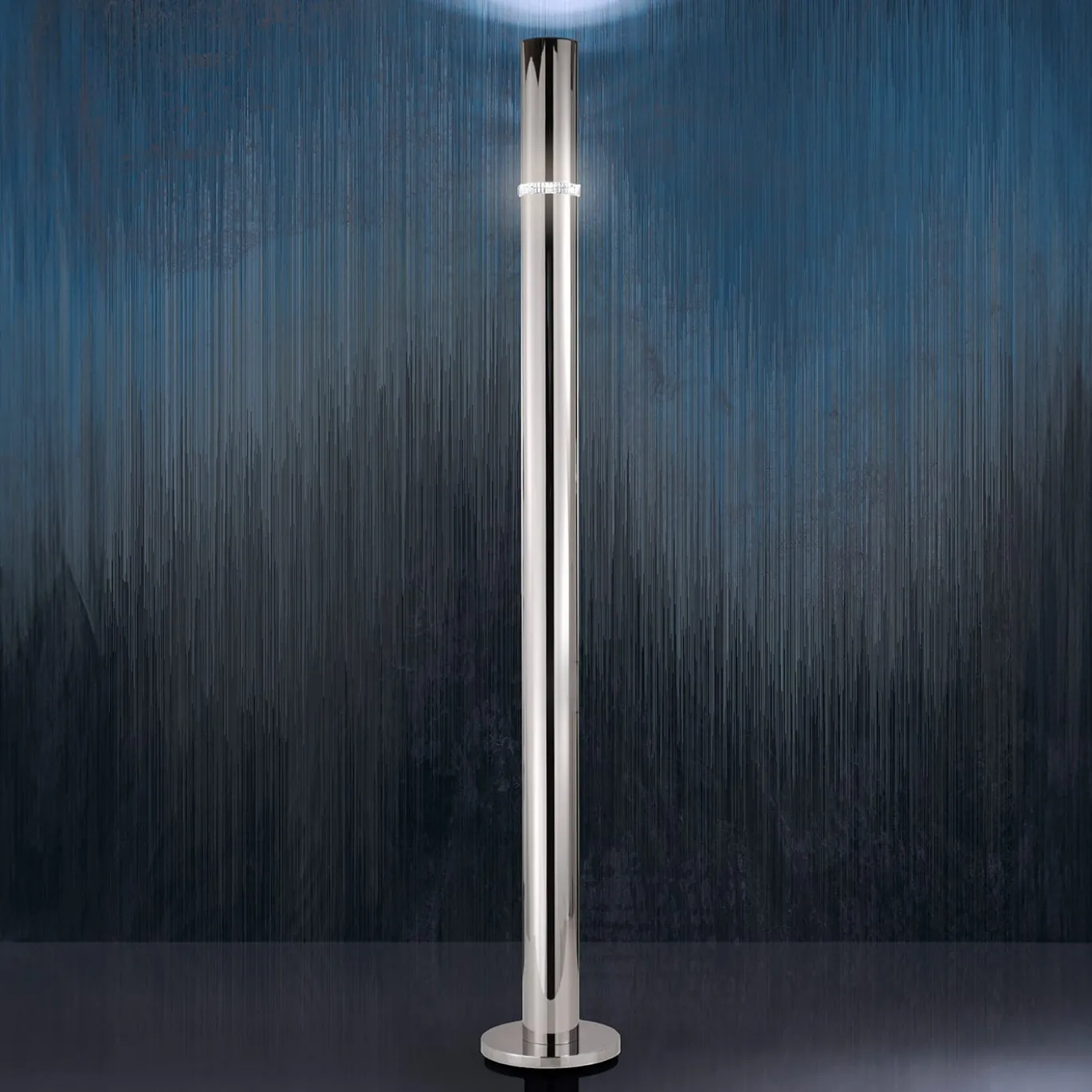 21515/P-C Lampada da terra in argento