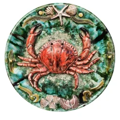 Piatto con granchio rosso
