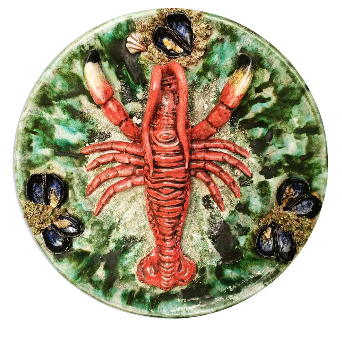 Piatto da parete con aragosta