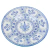 Piatto decorativo Fleur-de-Lis fiorentino blu di Lorenza Adami