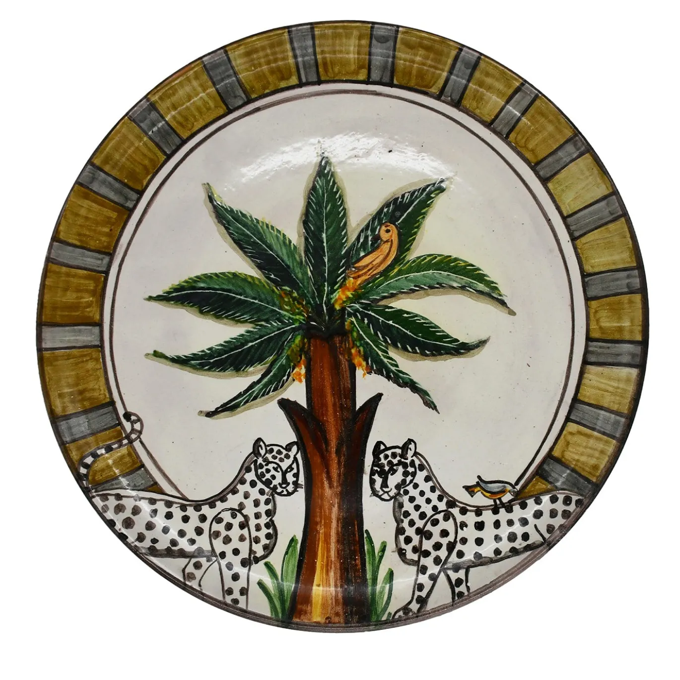 Piatto Decorativo Giardini Reali in Ceramica