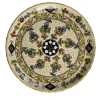 Piatto Decorativo in Ceramica Policroma con Motivo Floreale #1