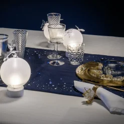 Piatto decorativo in vetro gold con lumache Aurora