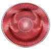 Piatto Decorativo in Vetro Rosso Lirica