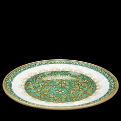 Piatto Decorativo Rotondo Aquamarine Damask