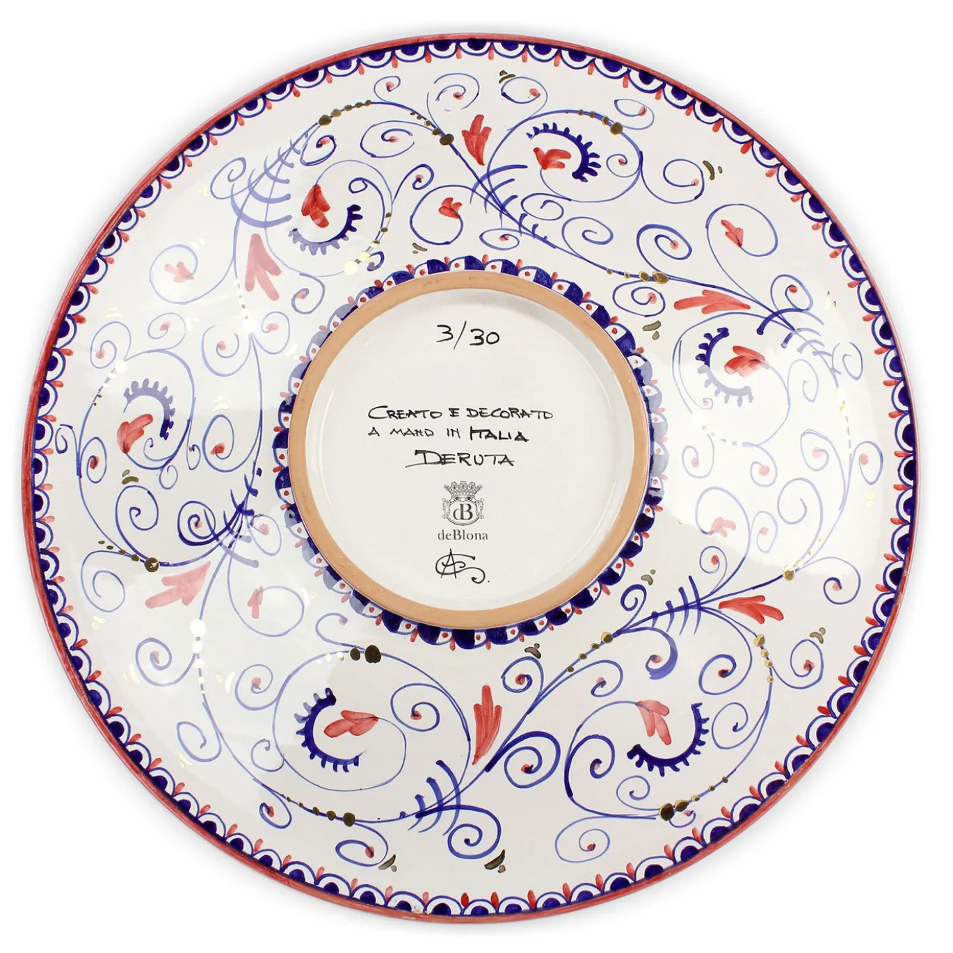 Piatto decorativo rotondo Moorish Gold