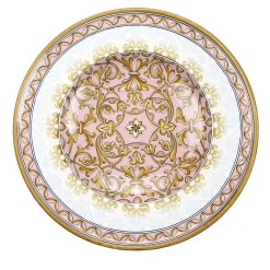 Piatto Decorativo Rotondo Pink Damask