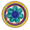 Piatto rotondo in ceramica Alicudi
