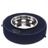 Piatto snack galleggiante blu