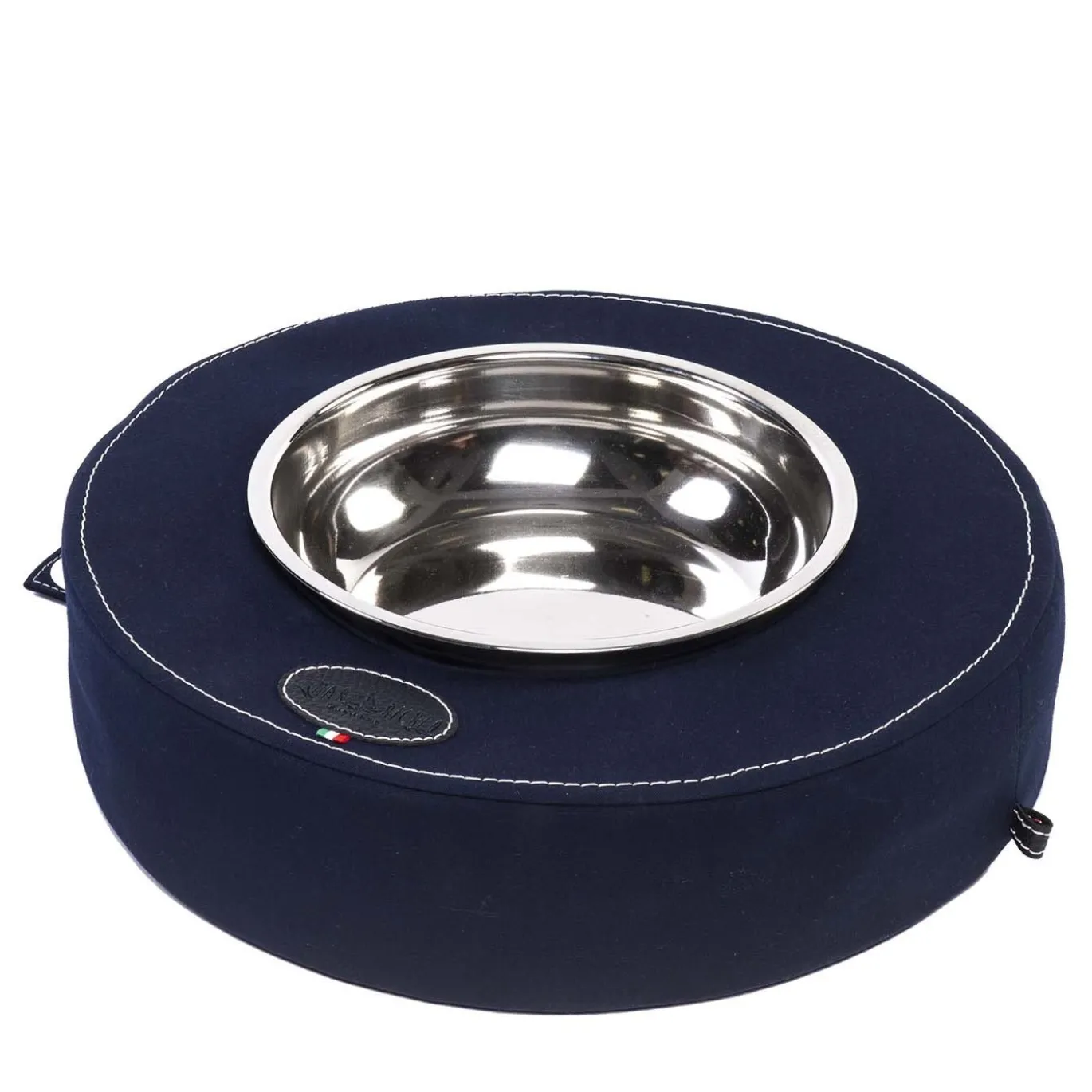 Piatto snack galleggiante blu
