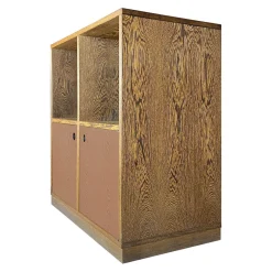 Piccola Credenza Moka Mousse Armadio Compatto
