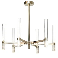 Piccolo lampadario in marmo di Carrara