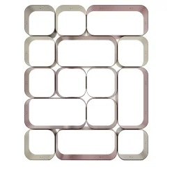 Piccolo pensile multicolore Maktaba
