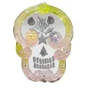 Piccolo specchio Pop Skull giallo e rosa di Bradley Theodore