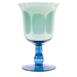 Piccolo vaso a calice blu-verde