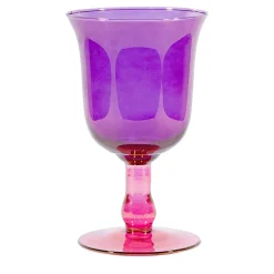 Piccolo vaso a calice rosa-viola