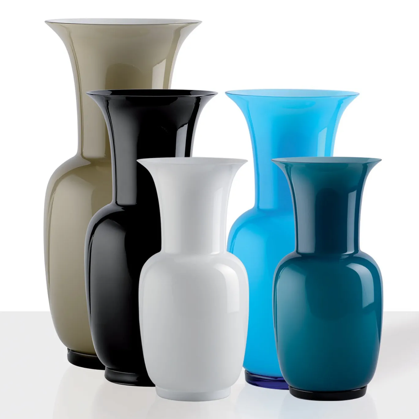 Piccolo vaso blu satinato