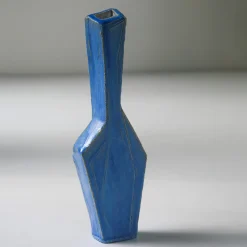 Piccolo vaso cubista blu N.2