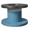Piccolo vaso rotondo turchese di Ettore Sottsass