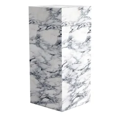 Piedistallo Bloc in Marmo Arabescato Bianco by Martage Collection