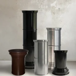 Piedistallo Contemporary Column in Alluminio Spazzolato