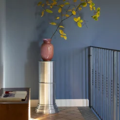 Piedistallo Contemporary Column in Alluminio Spazzolato