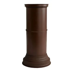 Piedistallo Medio in Alluminio Marrone Cioccolato Opaco