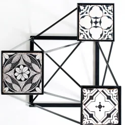 Piedistallo Trio Ensemble bianco e nero