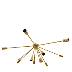 Plafoniera Half Sputnik in ottone lucido