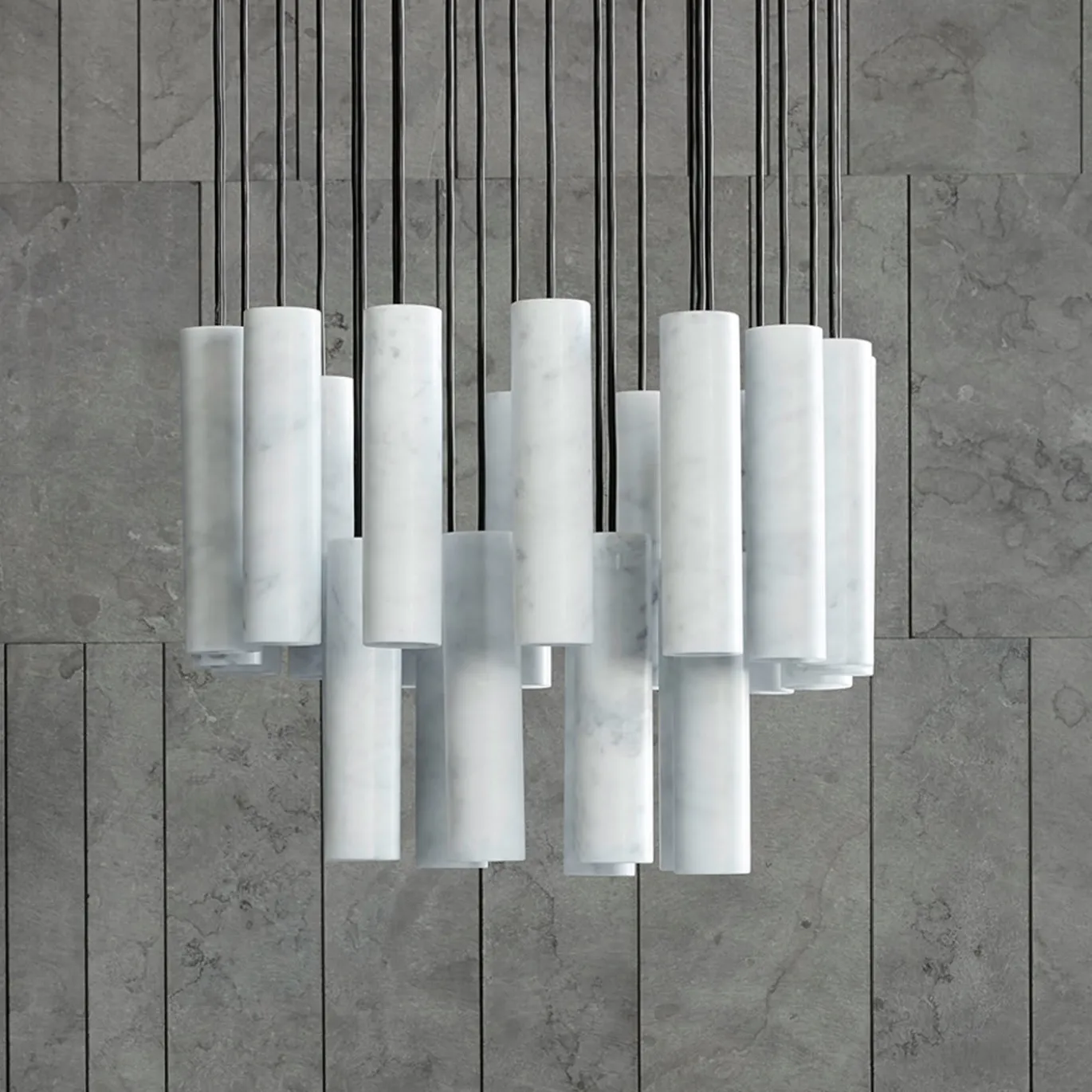 Plafoniera lampadario Silo di David Lopez Quincoces
